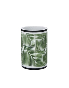 Стакан для зубных щеток VITARTA Tropics полирезин зеленый Vitarta