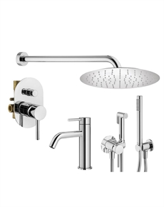 Комплект гигиенического смесителя с верхним душем IXO KITZXO15CR53 хром Plumberia selection