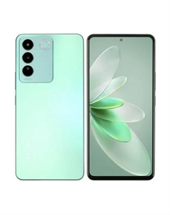 Смартфон Vivo V27e, 6.62" 2400x1080 AMOLED, MediaTek Helio G99, 8Gb RAM, 256Gb, 3G/4G, NFC, Wi-Fi, BT, 3xCam, 2-Sim, 4600 мА⋅ч, USB Type-C, Android 13, зеленый