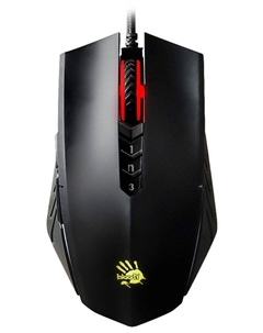 Мышь проводная Bloody A70, 6200dpi, оптическая светодиодная, USB, черный (A70 MATTE BLACK) A4tech