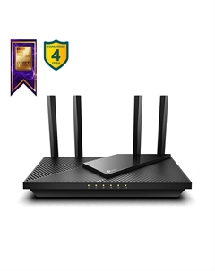 Wi-Fi роутер Archer AX55, 802.11a/b/g/n/ac/ax, 2.4 / 5 ГГц, до 2.98 Гбит/с, LAN 4x1 Гбит/с, WAN 1x1 Гбит/с, внешних антенн: 4x5 дБи, 1xUSB 3.0 (TL-Archer AX55) Tp-link