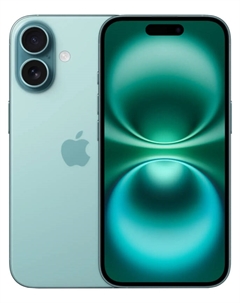 Apple iPhone 16 SIM 128 ГБ, бирюзовый