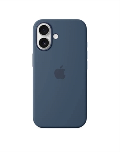 Чехол-накладка Silicone Case with MagSafe для iPhone 16 Plus (Denim) Silicone case