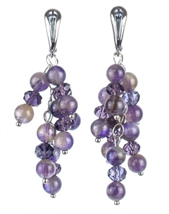 Серьги Бусики-колечки