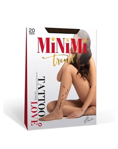 Колготки жен.Mini TATTOO LOVE 20 Cappuccino Minimi
