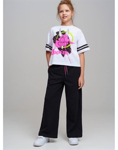 Комплект трикотажный для девочек: фуфайка (футболка), брюки (легинсы) Playtoday tween