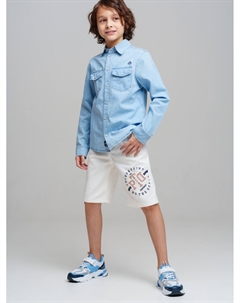 Шорты текстильные джинсовые для мальчиков Playtoday tween