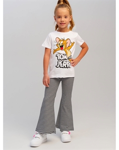 Комплект трикотажный для девочек: фуфайка (футболка), брюки (легинсы) Playtoday kids