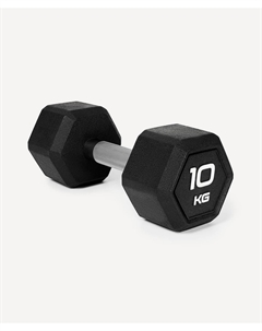 Гантель гексагональная 10кг, обрезиненная DB-301PRO черный Starfit