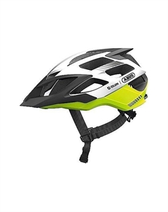 Шлем MTB Moventor QUIN (с датчиком удара) 12 вент. отв. микрорегулировка размера, бело-желтый, 05-0088503 (Размер: M (52-57) цвет: бело-желтый) Abus