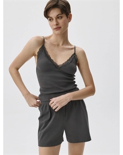 Пижама из трикотажа в рубчик Sela