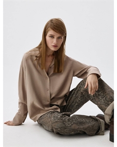 Рубашка из вискозы с жатым эффектом Sela