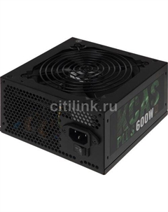 Блок питания AC KCAS PLUS, 600Вт, 80 PLUS BRONZE, 120мм, черный, retail Formula