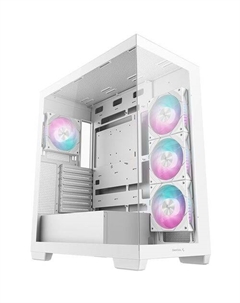 Корпус ATX CG580 4F WH, Midi-Tower, без БП, белый Deepcool