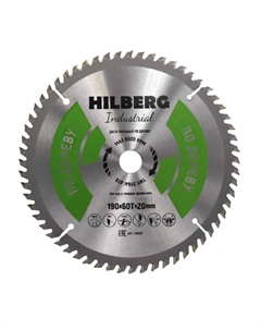 Диск пильный Industrial HW197, дерево, 190*20*60Т Hilberg