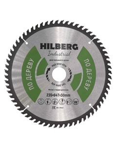 Диск пильный Industrial HW237, дерево, 235*30*64Т Hilberg