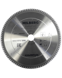 Диск пильный Industrial HW453, Дерево, 450*50*100Т Hilberg