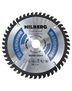 Диск пильный Industrial HA160, по алюминию, 160*20*48Т Hilberg