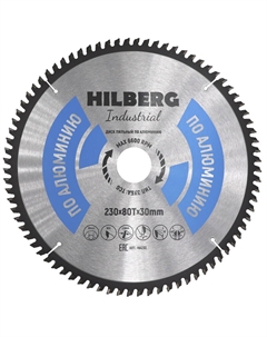 Диск пильный Industrial HA230, по алюминию, 230*30*80Т Hilberg