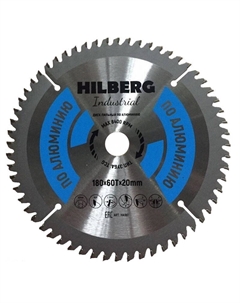 Диск пильный Industrial HA180, по алюминию, 180*20*60Т Hilberg
