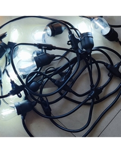 Гирлянда Лампочки 5м 10LED холодный белый свет Maxijoy