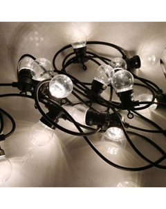 Гирлянда Лампочки 4,5м 50LED теплый белый свет Maxijoy