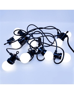 Гирлянда Лампочки 4,5м 50LED холодный белый свет Maxijoy