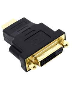 Переходник (адаптер) HDMI(19M)-DVI-D(25F), черный (A121) Smartbuy