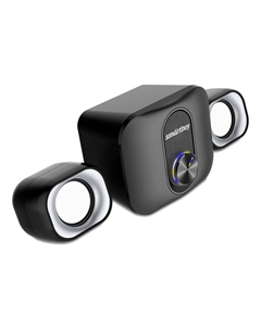 Акустика 2.1 SmartBuy Orion, 12 Вт, Bluetooth, подсветка, черный (SBA-4400) Smartbuy