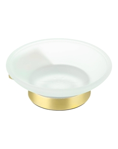 Мыльница для ванной Fixsen Trend Gold с держателем стекло/металл (FX-99008)