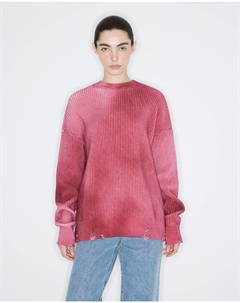 Джемпер с Digital принтом бордового цвета 2mood