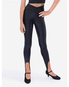 Легинсы со штрипками для девочек SKIN, Черный Шарлис