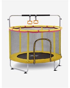 Батут, d=140, внешняя сетка высотой 74 см., общая высота 110 см. жёлтый, Желтый Rocket