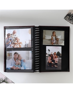 Фотоальбом на 80 фото, 20 черных магнитных листов Сима-ленд
