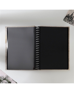 Фотоальбом на 80 фото, 20 черных магнитных листов Сима-ленд