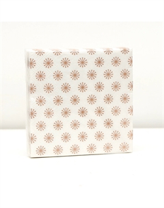 Салфетки бумажные цветочки бронза, 24х24, 3 слоя, 20 шт Sima-land home