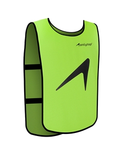 Манишка футбольная детская на резинке, р. 36-40, цвет зеленый Onlytop