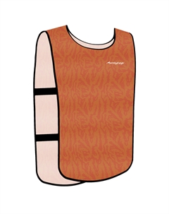 Манишка футбольная детская на резинке print, р. 36-40, цвет оранжевый Onlytop