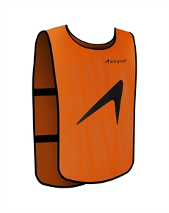 Манишка футбольная детская на резинке, р. 36-40, цвет оранжевый Onlytop