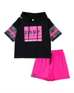 Комплект трикотажный фуфайка футболка шорты Playtoday