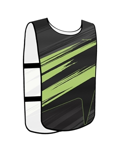 Манишка футбольная детская на резинке checkmark, р. 36-40, цвет зеленый Onlytop