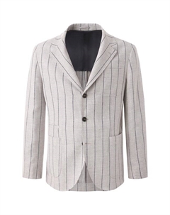 Пиджак изо льна и хлопка Brunello cucinelli