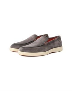 Замшевые лоферы Detroit Santoni