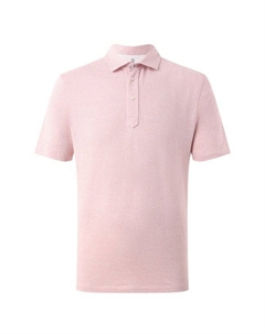 Поло из хлопка и льна Brunello cucinelli