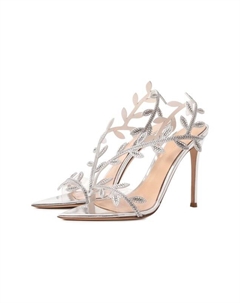 Кожаные босоножки Crystal Flavia 105 Gianvito rossi