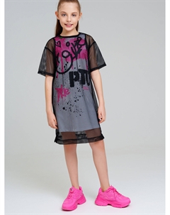 Комплект трикотажный для девочек: платье-футболка, туника Playtoday tween