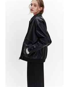 Куртка-бомбер из искусственной кожи на утеплителе Befree