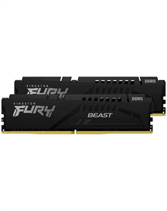 Оперативная память Kingston DDR5 (2x8Gb) 5200MHz Fury Beast Black (KF552C40BBK2-16)