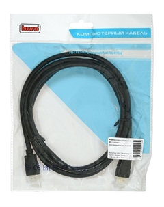Кабель аудио-видео Buro HDMI 2.0 HDMI (m)/HDMI (m) 1.8м. позолоч.конт. черный (BHP HDMI 2.0-1.8)