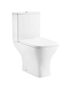 Унитаз-компакт напольный Nigel AZ-55 безободковый, с крышкой микролифт, белый Azario